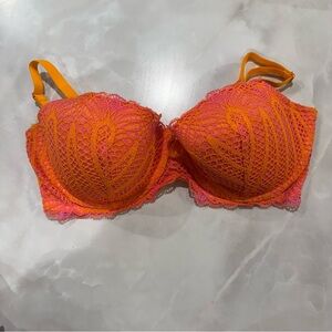 Savage X Fenty Stranded in Lace Crochet Balconette Bra 36 DDD